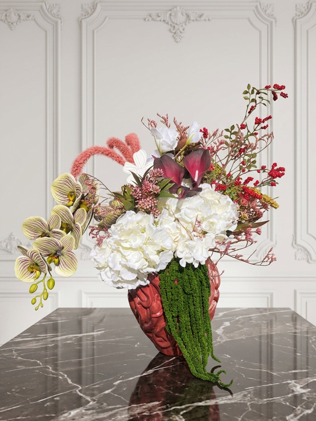 Piment doux — bouquet de fleurs éternelles fait main par Pimpas