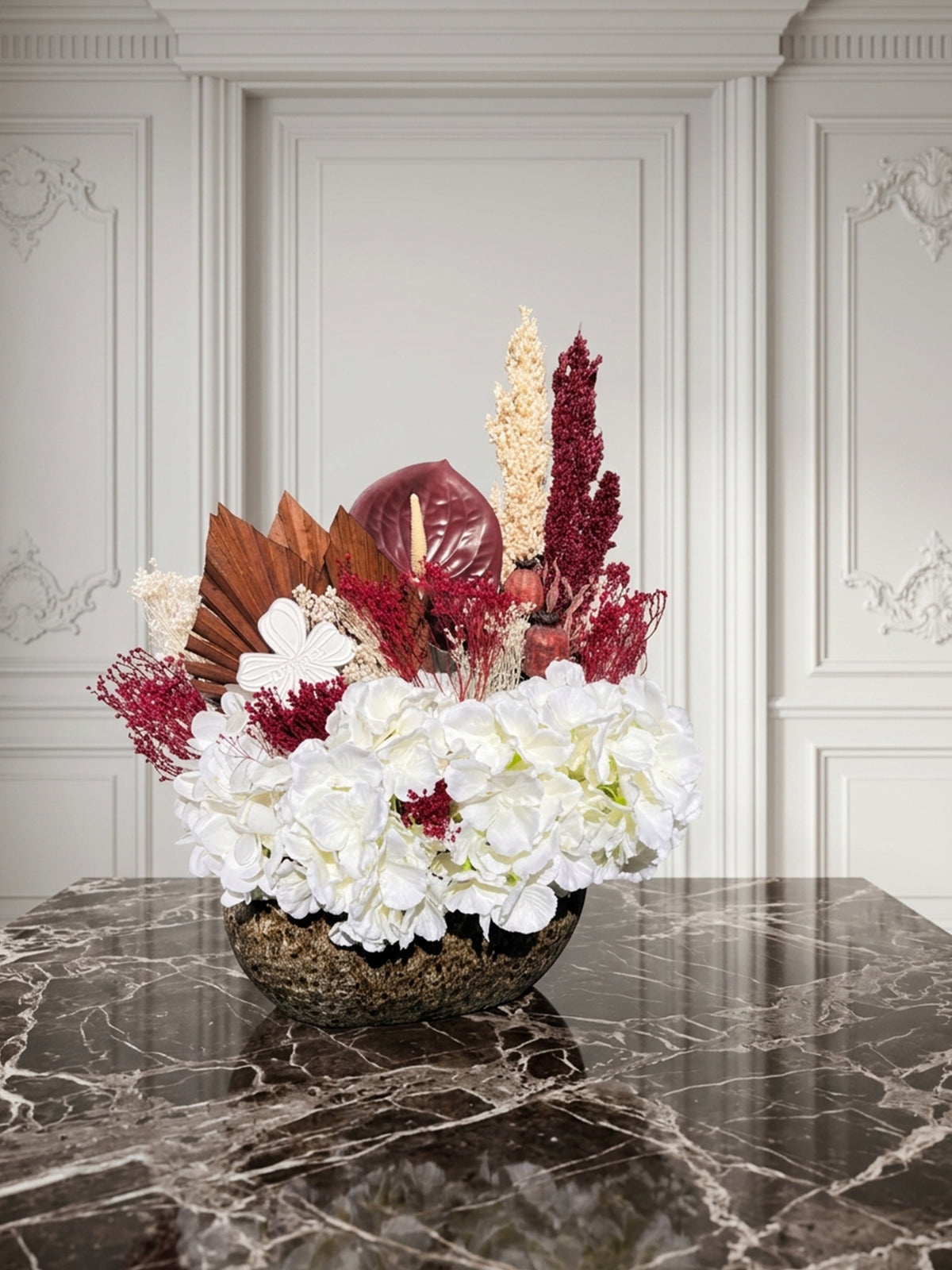 Terre de velours — bouquet de fleurs éternelles fait main par Pimpas